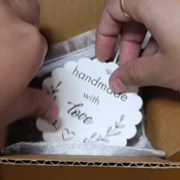 Packaging the final custom clay order